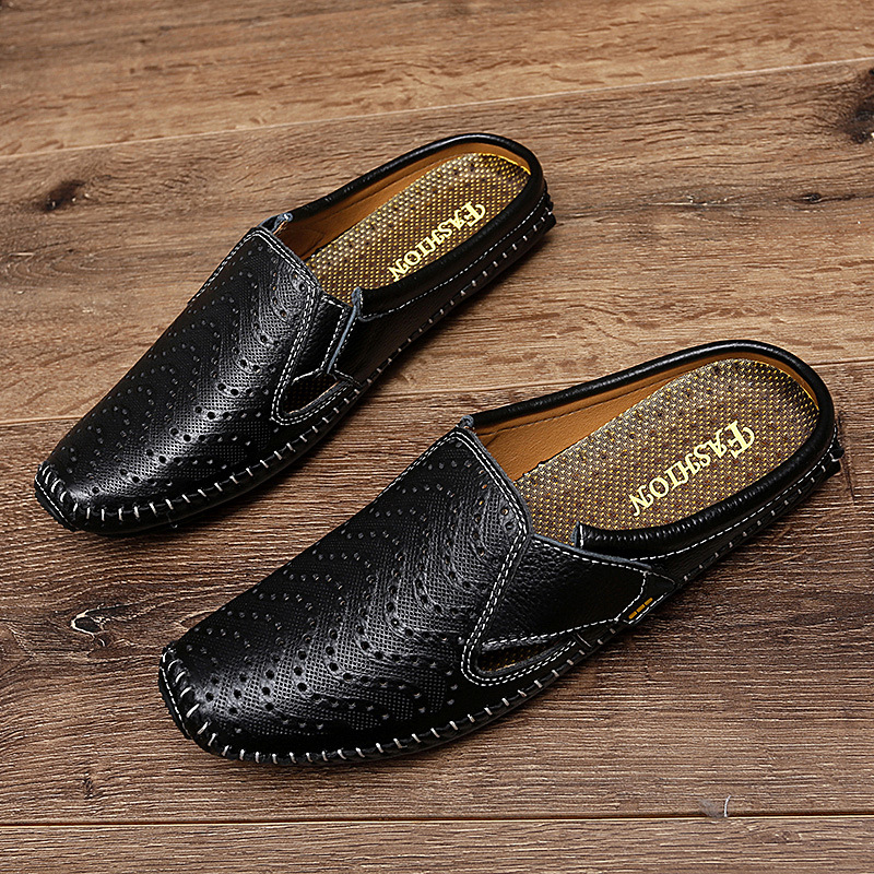 Muller Shoes Hole Low-top Cowhide Surface Slip-on foto 2