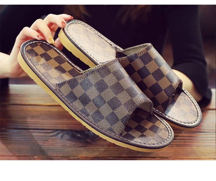 Men's And Women's Fashion Soft Bottom Non-slip Household Deodorant Slippers foto 3