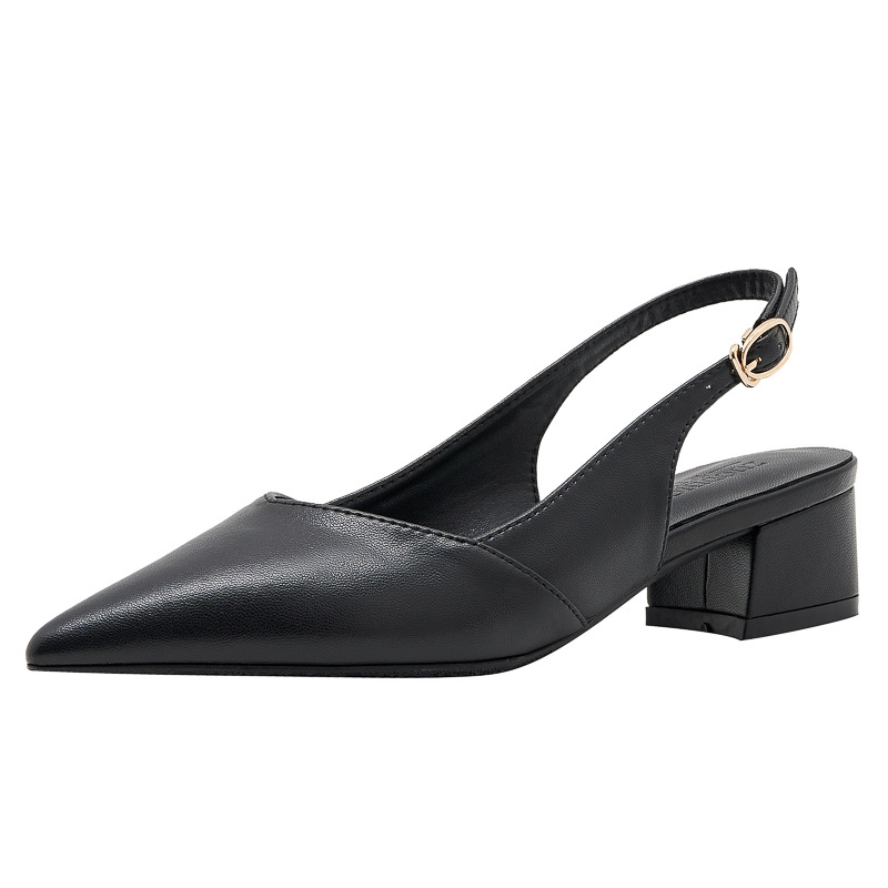 Back Empty Large Size Plus Sizes High Heel Women's Shoes foto 3