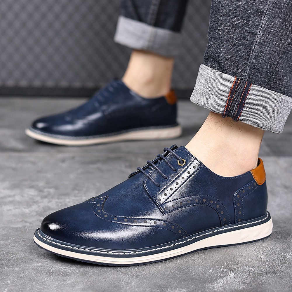 British Mens Business-Casual Leather Shoes foto 2