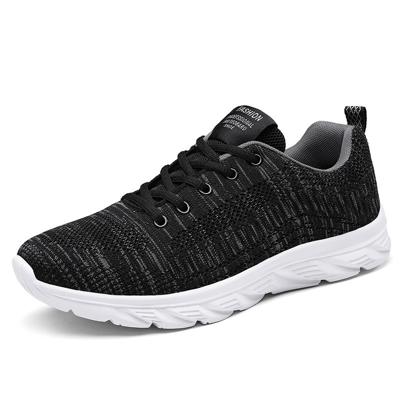 Men's Shoes Extra Large Size Flyknit Breathable Light Running Shoes foto 2