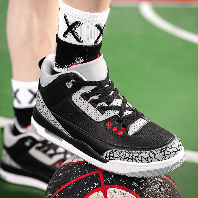Korean High-top Basketball Shoes Lightweight Breathable Combat Training Shoes foto 4