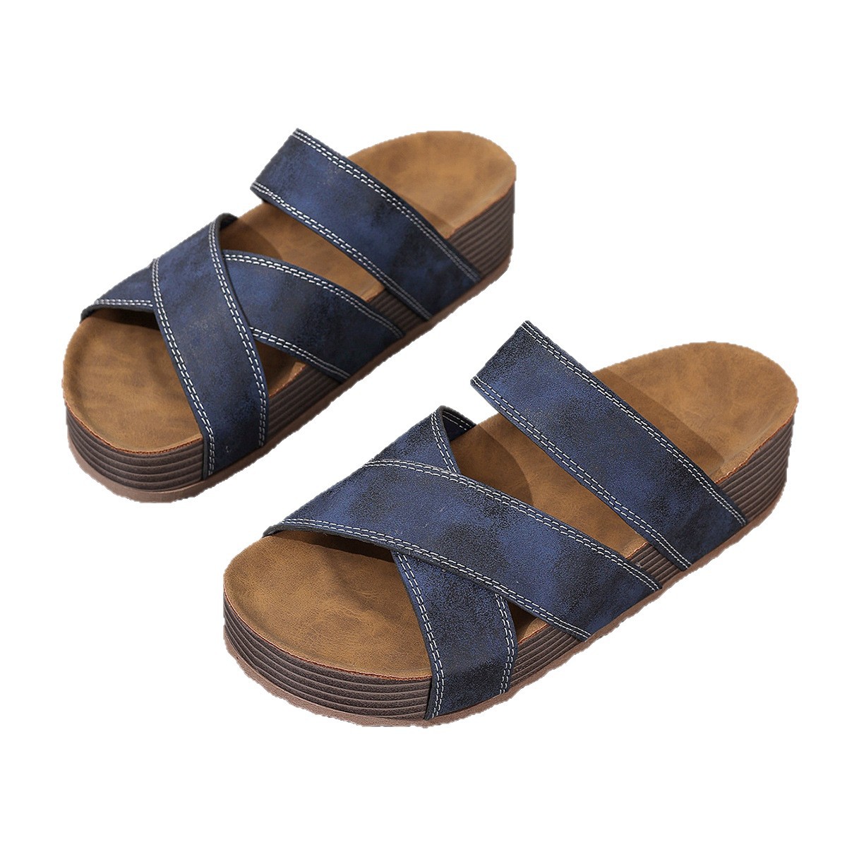 Retro Casual Flat-heeled Beach Slippers foto 4