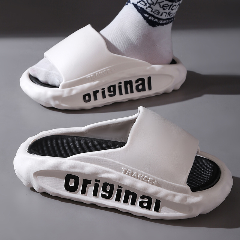 Men's Slippers Thick Bottom For Outdoors Trendy Non-slip Wear-resistant foto 5