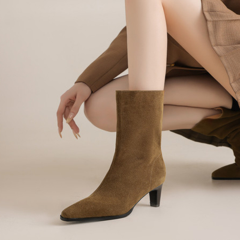 Special Interest Light Luxury Handmade Female Retro Boots foto 2