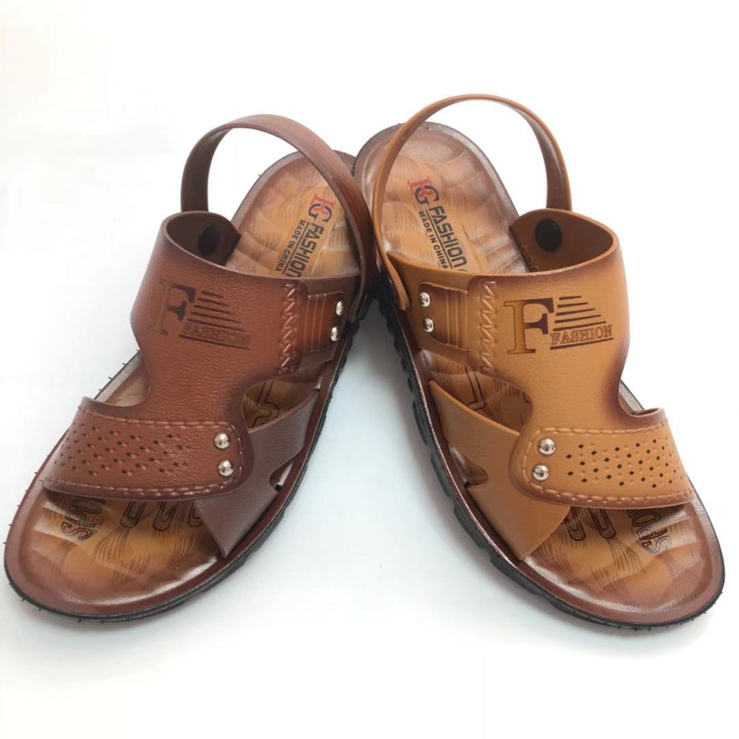 Korean Style Beach Fashion Breathable Oil Injection Men's Sandals foto 2