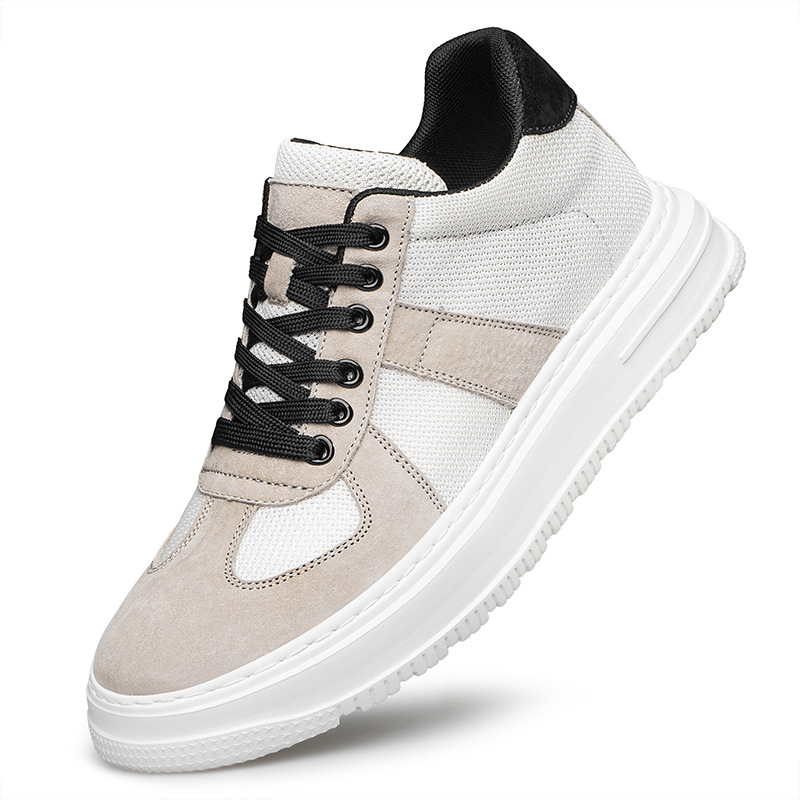 Men's High-top Board Shoes Trendy Korean Casual Height Increasing Shoes foto 3