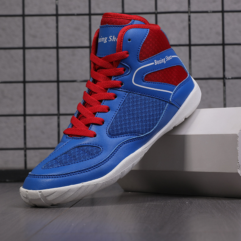 Professional Boxing Shoe High-top Fitness Training Shoes foto 2