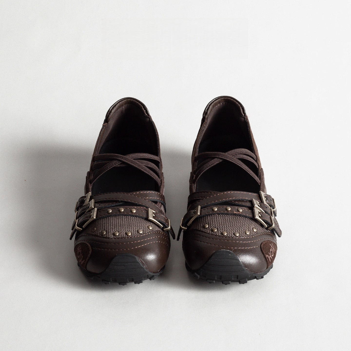 Brown Niche Retro Belt Buckle Sports Mary Jane Shoes Women foto 4