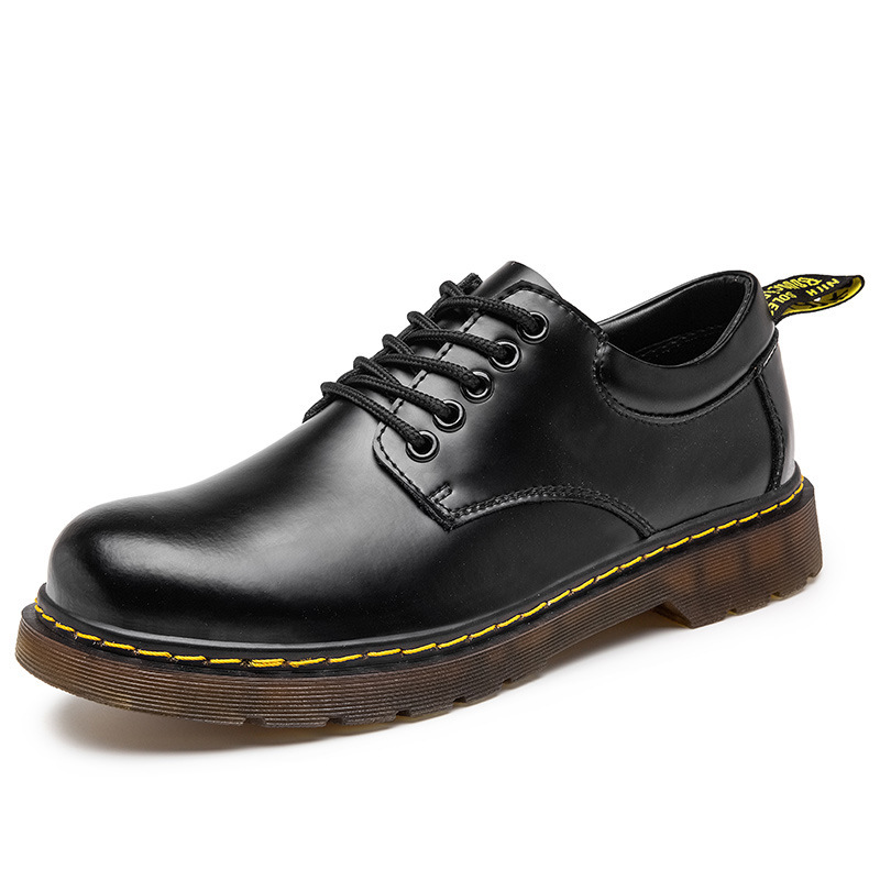 Low Top Big Head Black Working Wear Martin Shoes foto 4