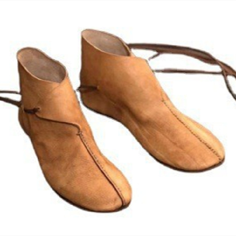 Fashion Personality Flat Round Toe Lace-up Men's Boots foto 3