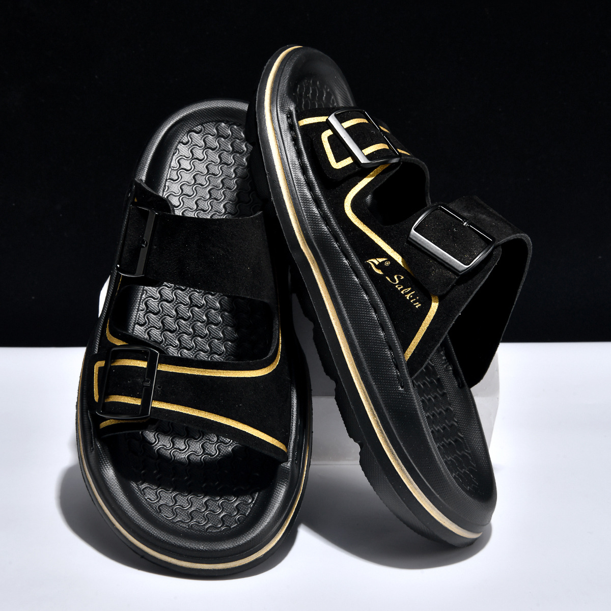 One-word Slide Thick-soled Non-slip Beach Shoes foto 2