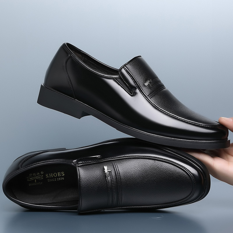 Casual Men's Leather Business Soft Bottom Shoes foto 2