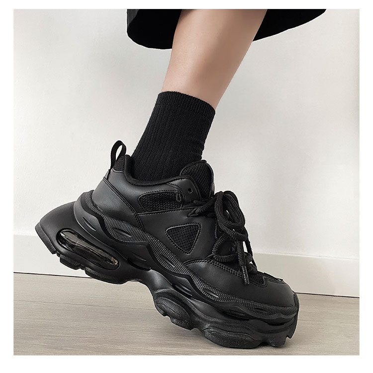 Retro Casual Sneaker Stylish Height Increasing Thick Bottom Breathable Shoes foto 5