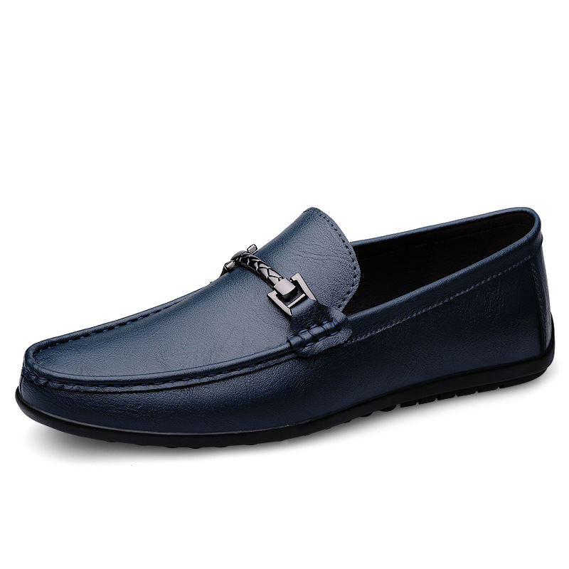 Men's One Pedal Genuine Leather High-grade Soft Soled Flats Casual foto 5