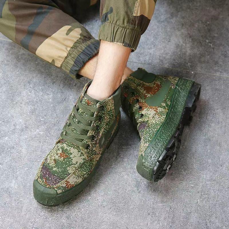 Men's Non-slip Labor Protection Canvas Wear-resisting Casual Rubber Shoes foto 3