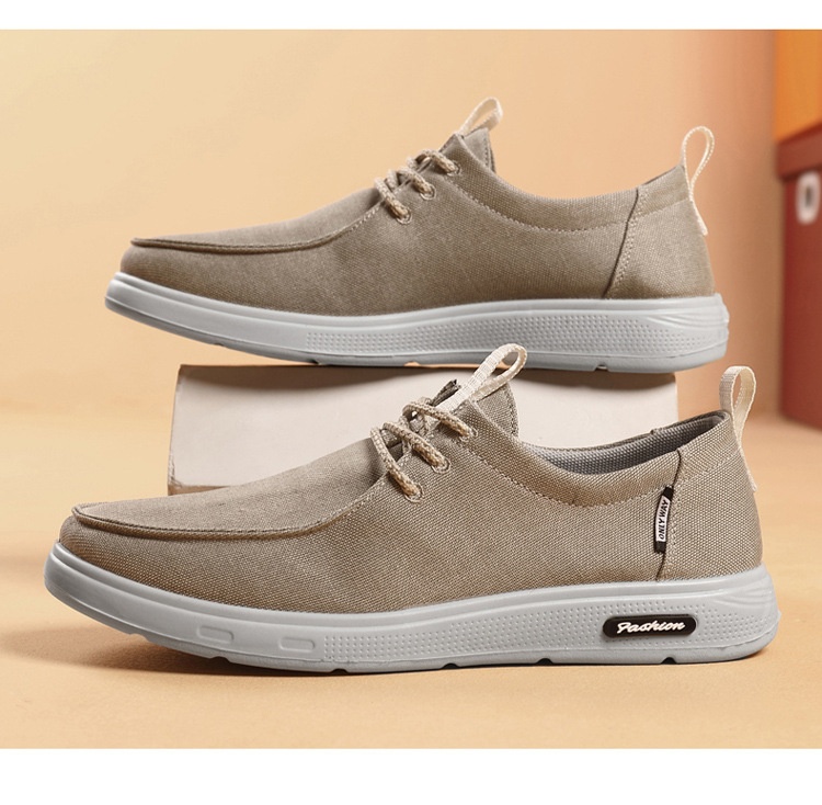 Men's Cloth Shoes Versatile Soft Bottom Lace Up Leisure Sports foto 5