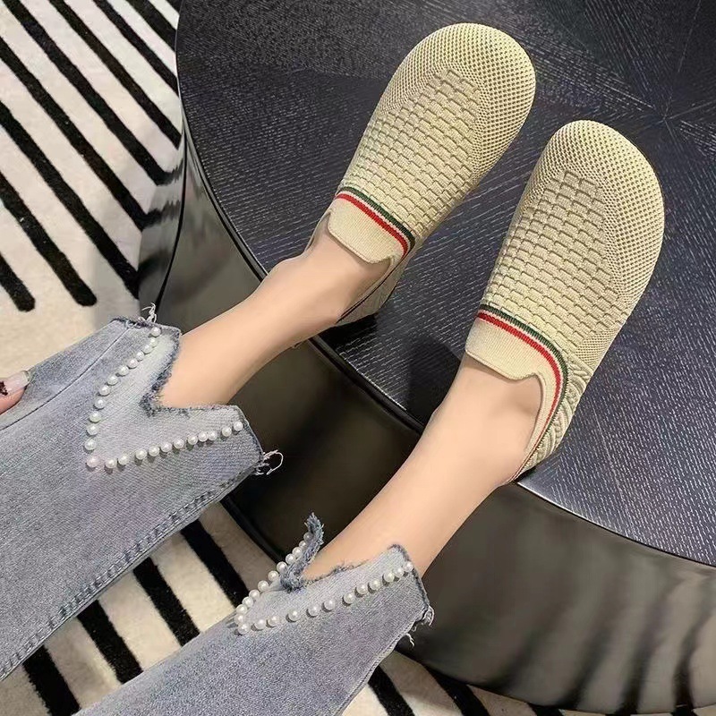 Flyknit-side Casual All-matching Comfortable Non-slip One Pedal Shoes foto 5