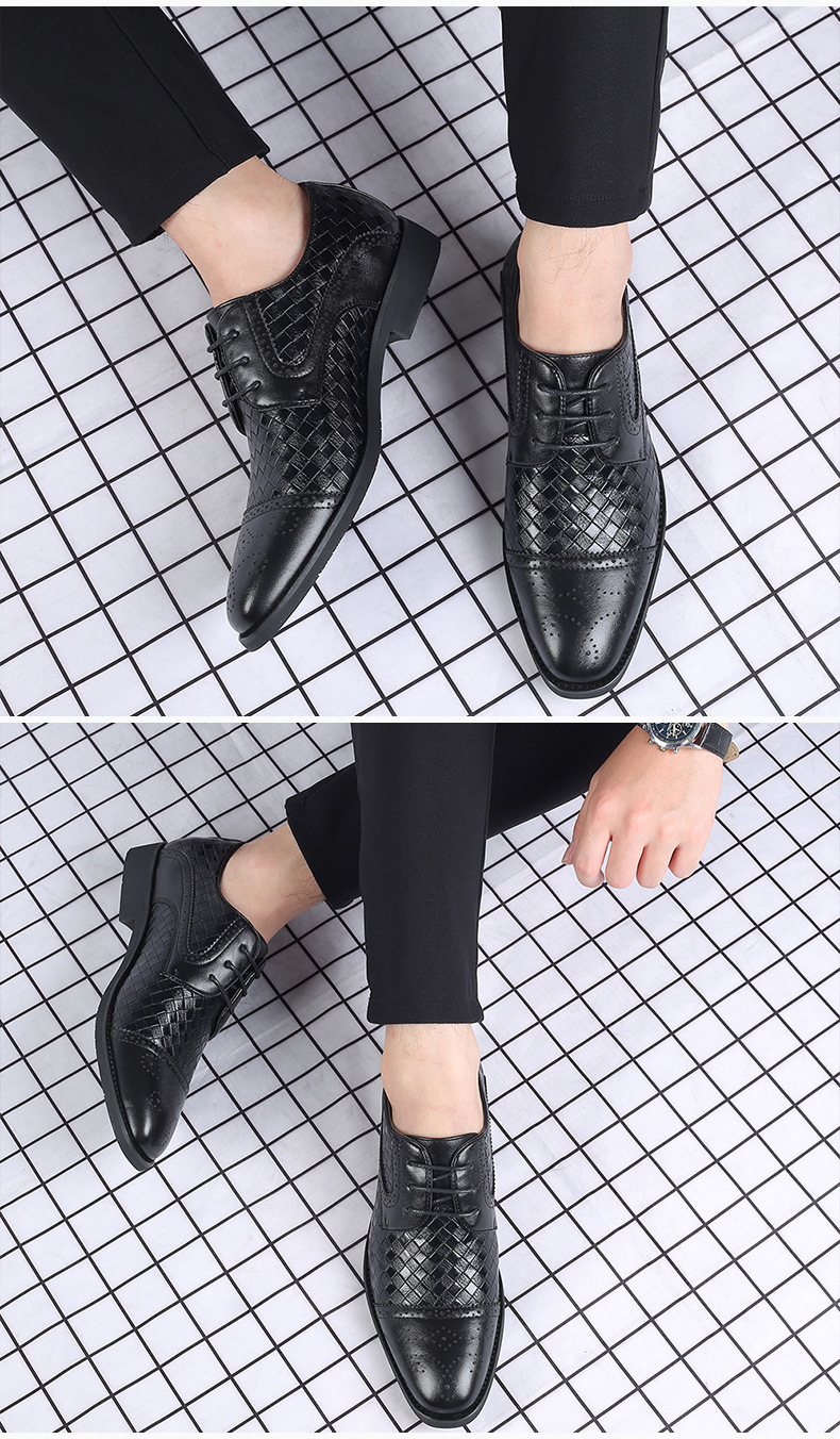Men's Trendy Business Casual Leather Shoes foto 4