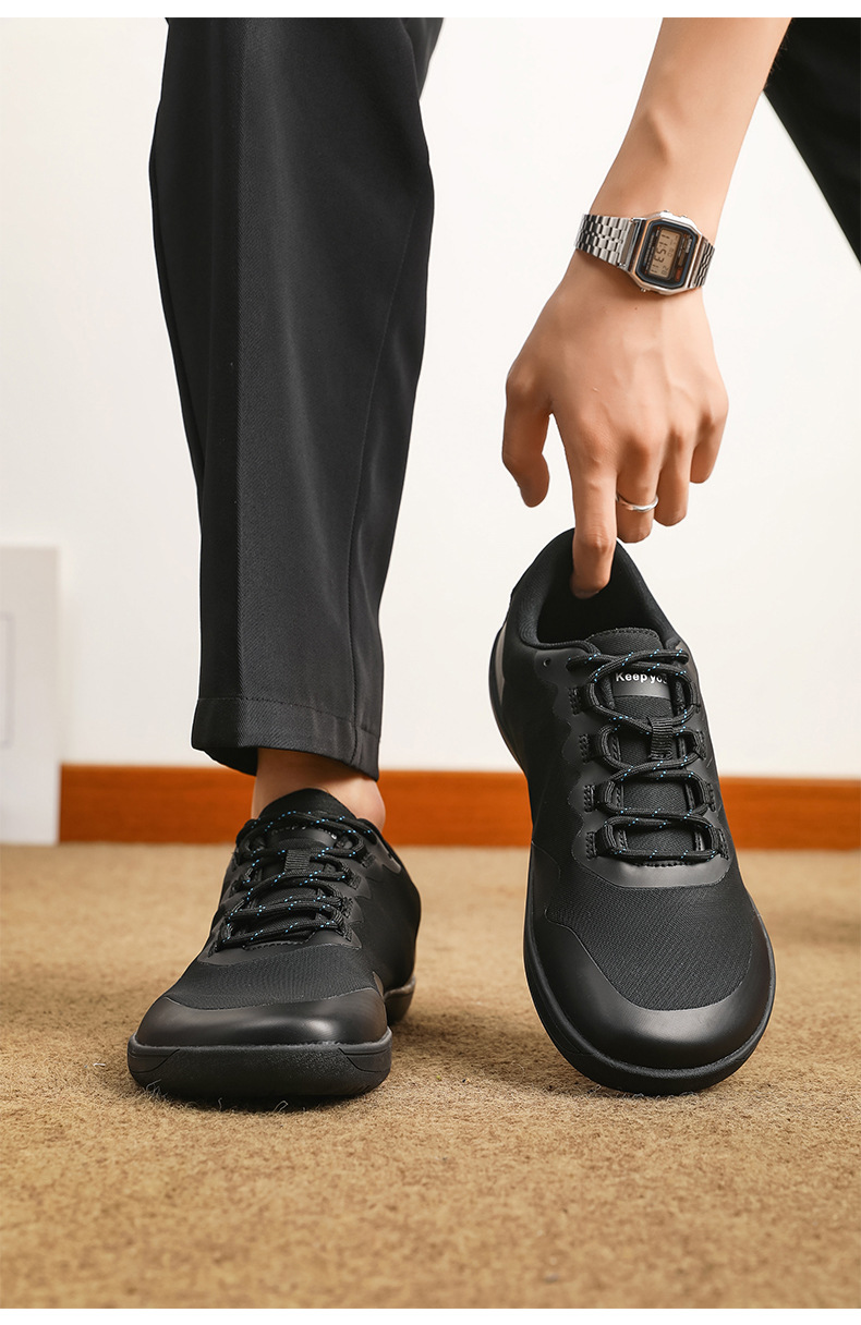 Breathable Mesh Low-top Lace-up Men's Casual Shoes foto 2