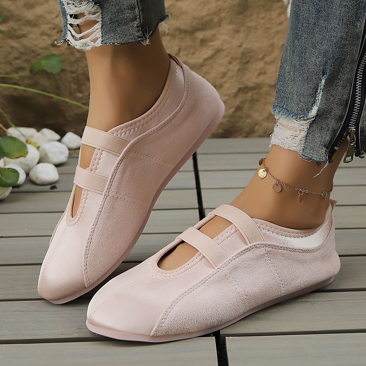 Women's Fashion Round-Toe Soft-Soled Flat Shoes foto 3