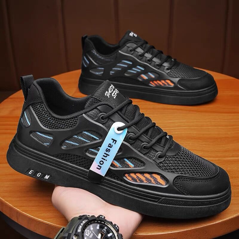 Mesh Sports Junior High School Students Flat Shoes Breathable foto 5