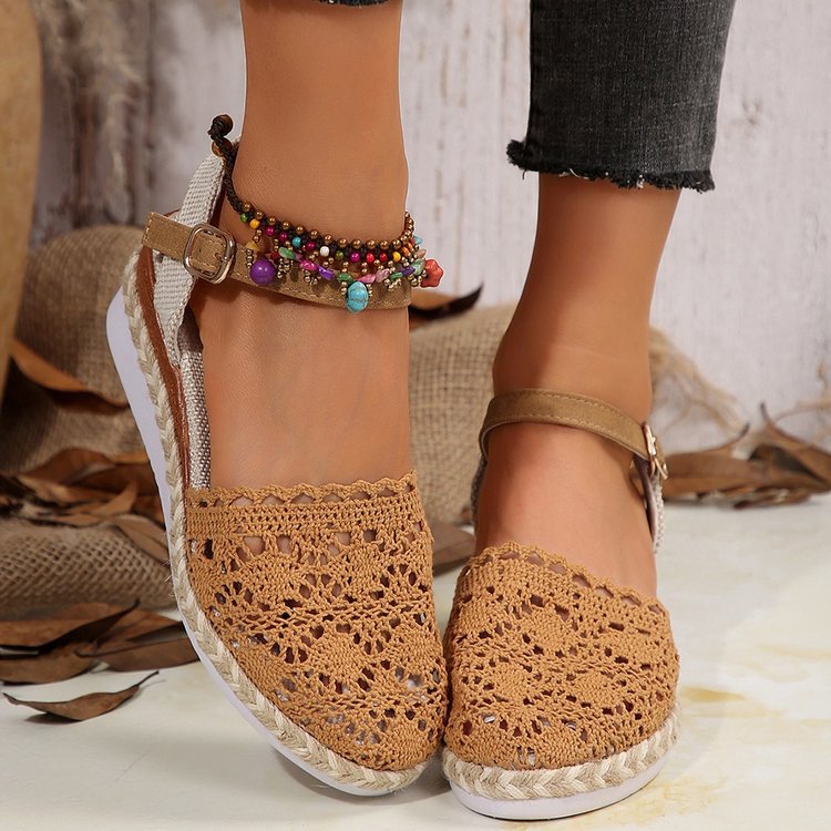 Women's Outerwear Hemp Rope Lace Casual Sandals foto 5