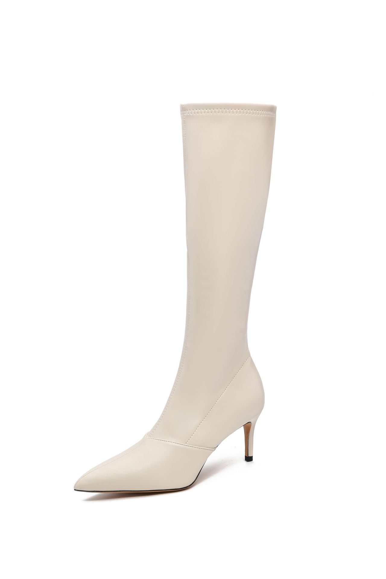 Stiletto Heel Women's High Boots Side Zipper Knight foto 3