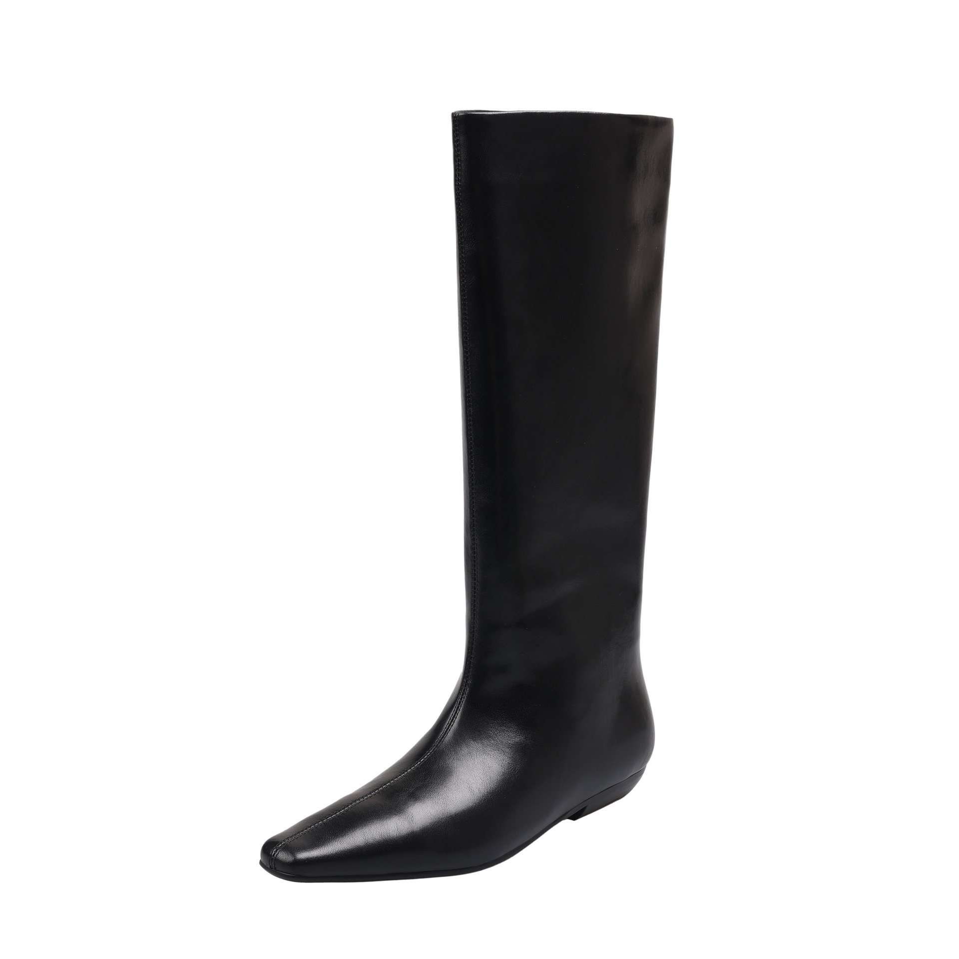 Women's Chunky Heel Straight Boots foto 4