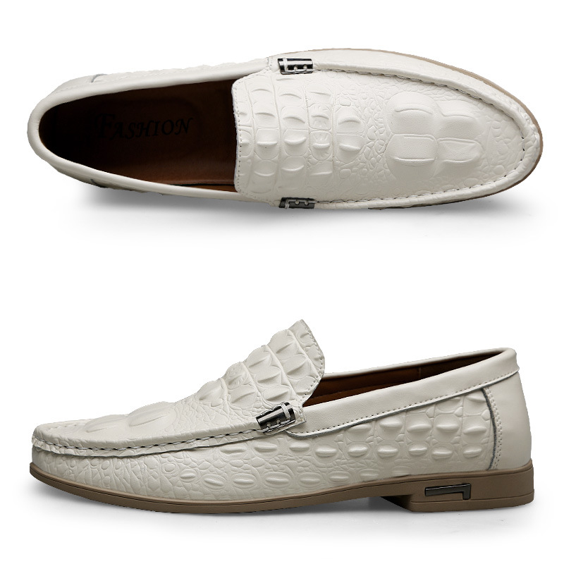 Cowhide Gommino Breathable Fashion Casual Shoes Men foto 3