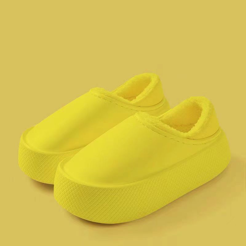 Super Thick Shit Feeling Cotton Slippers Couple Autumn And Winter foto 2