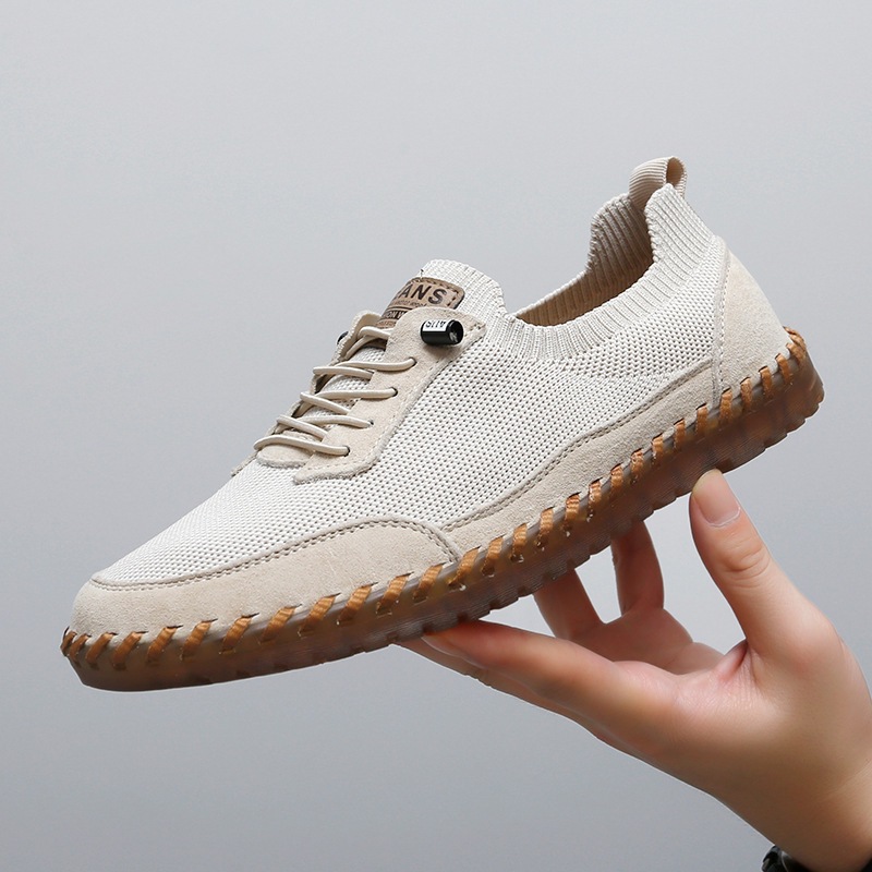 Breathable Hollow-out Soft Sole Mesh Casual Shoes With Rubber Sole foto 2