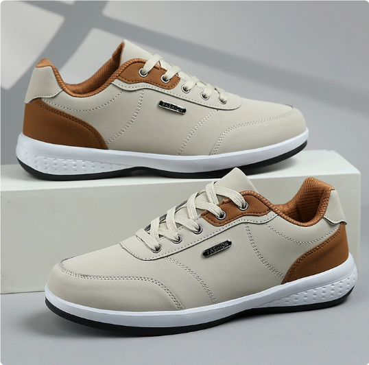 Fashion Light Sports Casual Men Shoes Autumn New Lace-Up Shoes Microfiber Leather Casual Shoes FLats Sneakers foto 3