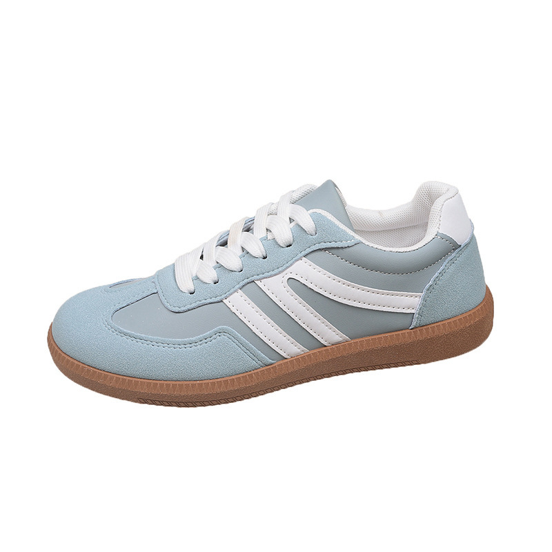 European And American Retro Color-Block Flat Shoes For Women foto 3
