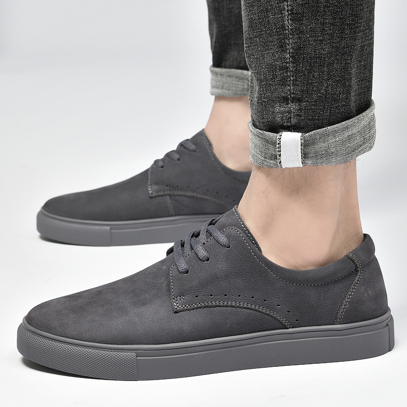 Mens Stylish Minimalist Versatile Casual Leather Shoes foto 4