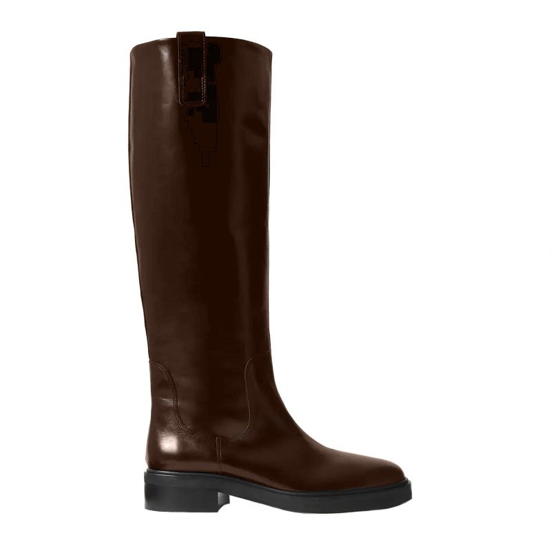 Autumn And Winter Low Heel Large Tube Circumference Boots foto 5