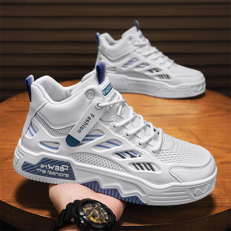 Breathable Mesh Casual High-top Chunky-soled Sneakers foto 5