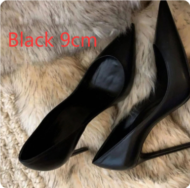 Hotel Work Shoes Women's Black High Heels Stiletto Heel foto 5