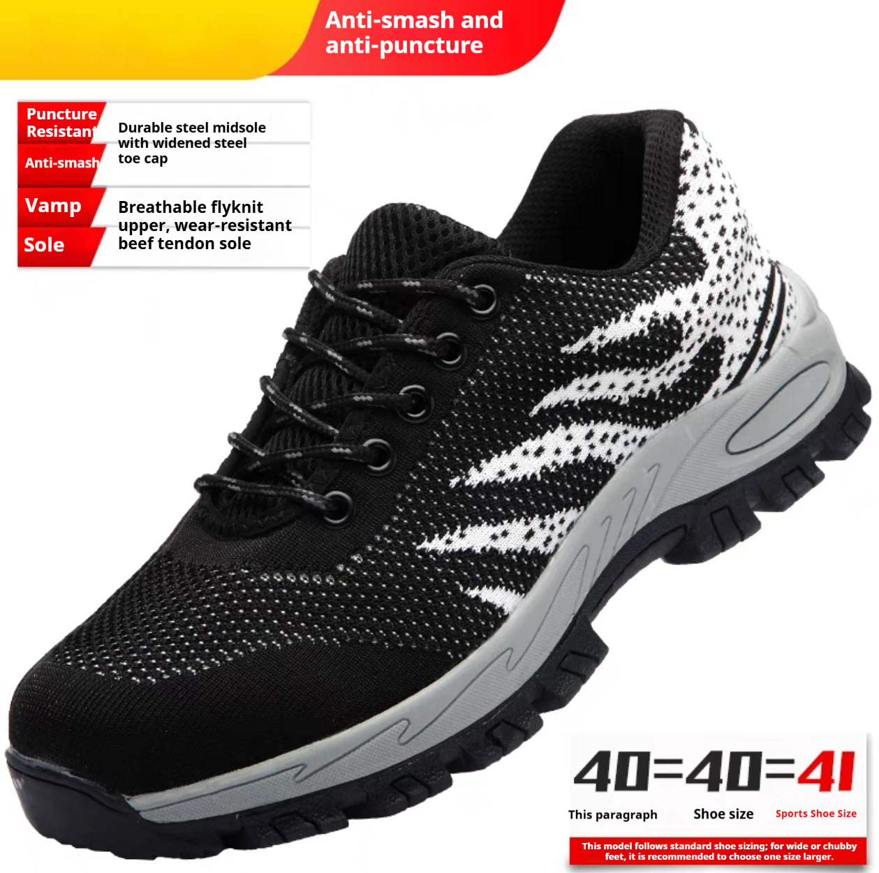 Womens Casual Wear-Resistant Work Shoes With Puncture- And Impact-Resistance Features foto 5