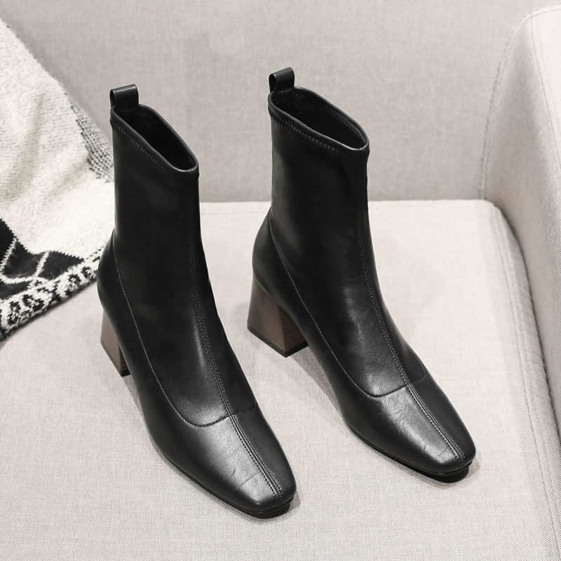 Stylish Minimalist Retro Design Womens Boots foto 3