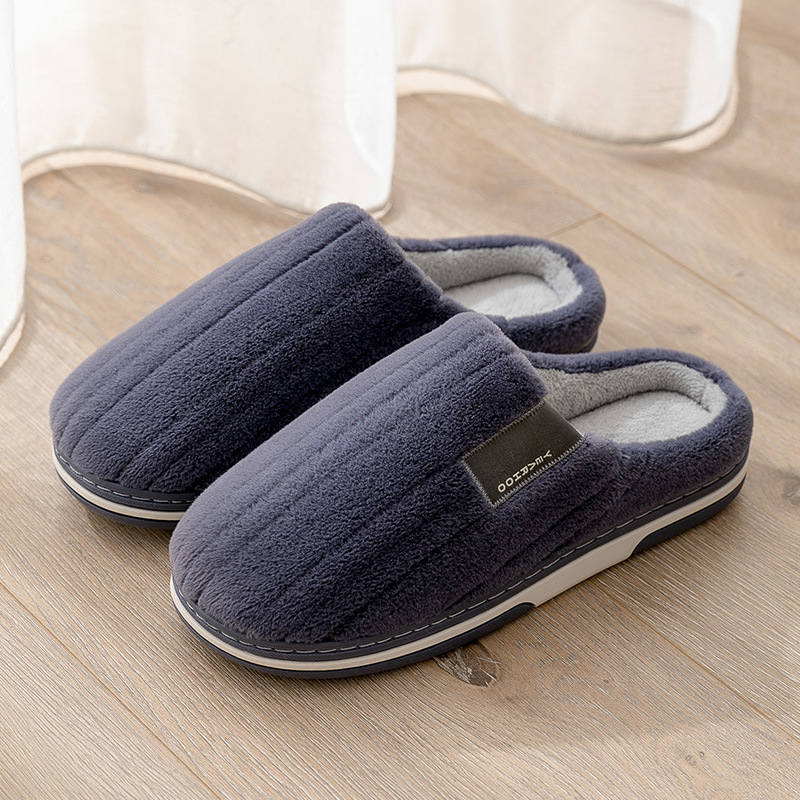 Men's Cotton Slippers, Winter Anti-slip Indoor Extra Large foto 3