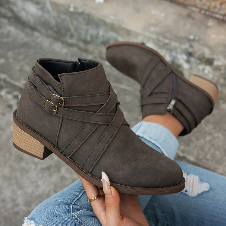 Retro Style Fashionable Single Boots foto 2