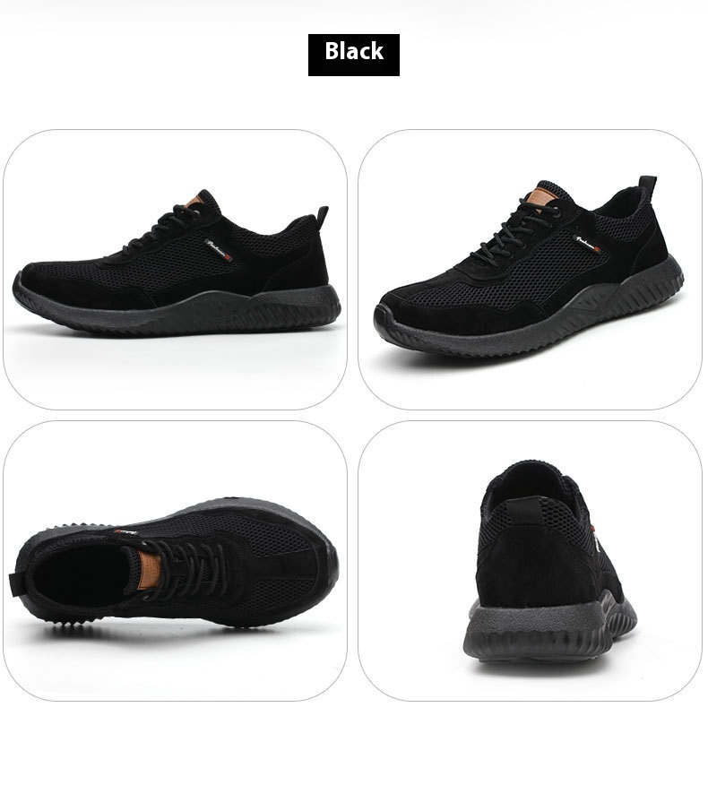 Flyknit Protective Shoes Breathable Mesh Anti-smashing And Anti-penetration Safety Protection foto 3