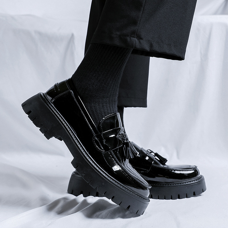 British Leather Shoes Men's Platform foto 4