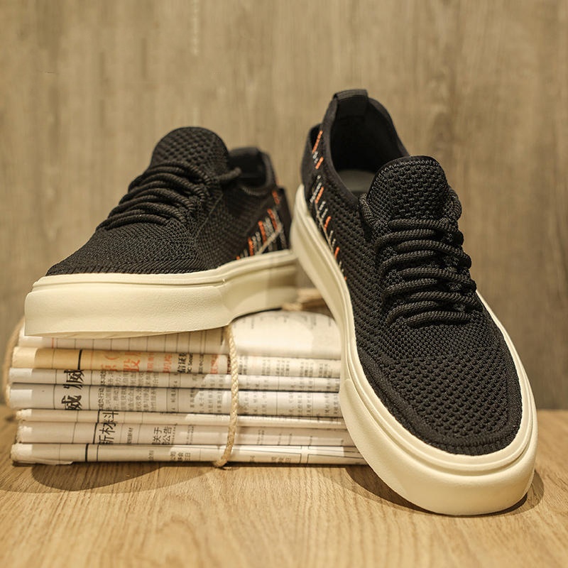 Men's Flat Breathable Thin Deodorant Casual Mesh Surface Shoes foto 2