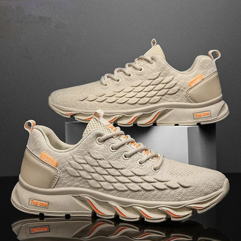 Season Air Cushion Sneaker Fly-kit Mesh Casual Shoes Breathable Versatile Shoes Men's Running Shoes foto 5