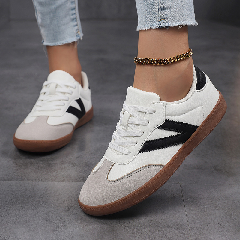 Flat, Lightweight Athletic Forrest Gump Retro Lace-up Casual Shoes foto 3