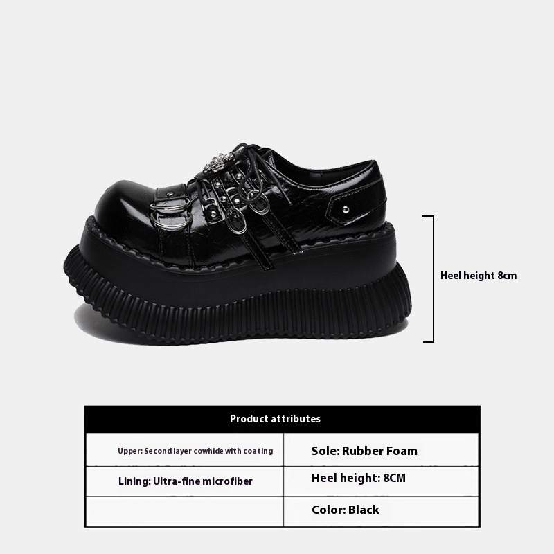 Platform Shoes Women's Sweet Cool Hot Girl Gothic Platform Shoes Dark foto 3