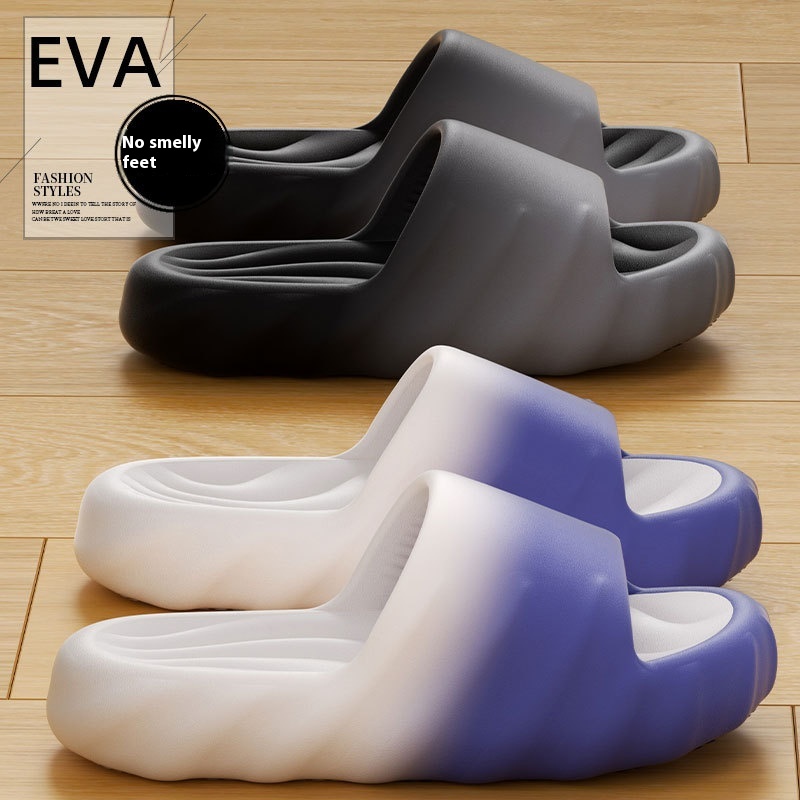 Women's Slippers Simple Gradient Interior Home Non-slip Platform foto 3