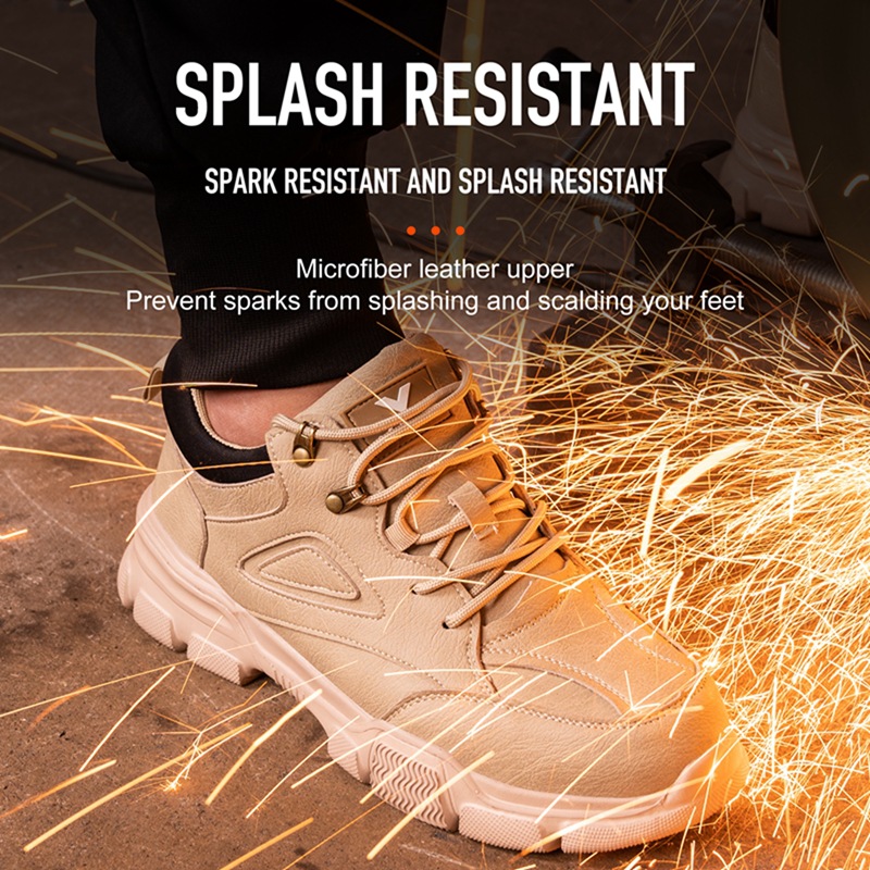 Men's Anti-smashing Anti-penetration Work Steel Toe Cap Work Shoes foto 5